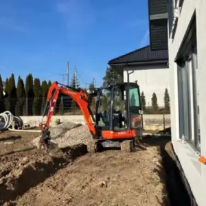 usługi koparką Kielce, wynajem koparki kielce, roboty ziemne koparką kielce
